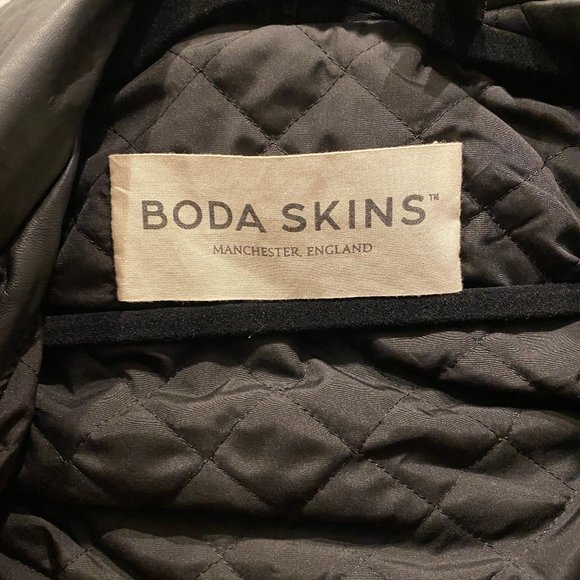 Boda Skins Women's Quilted Black Leather Jacket - Picture 4 of 8